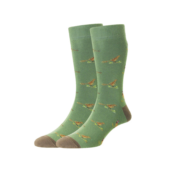 Pheasant Socks - Green