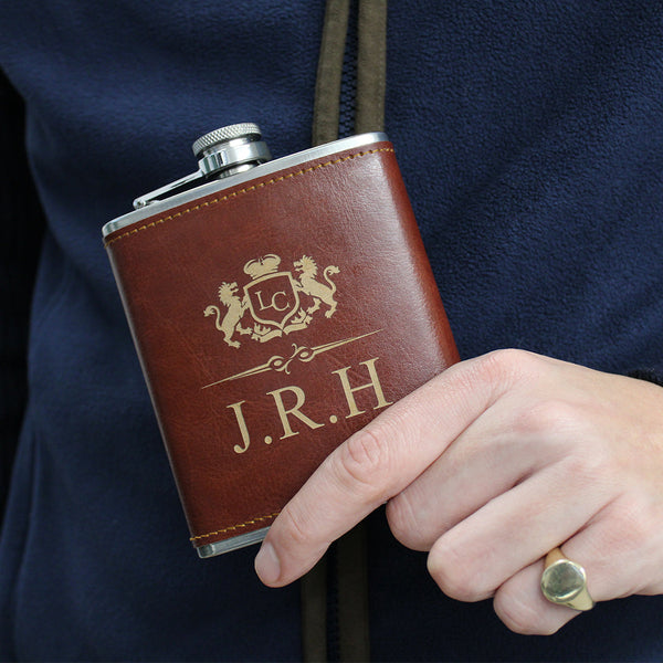 Personalised Hip Flask The Lords Club Footwear