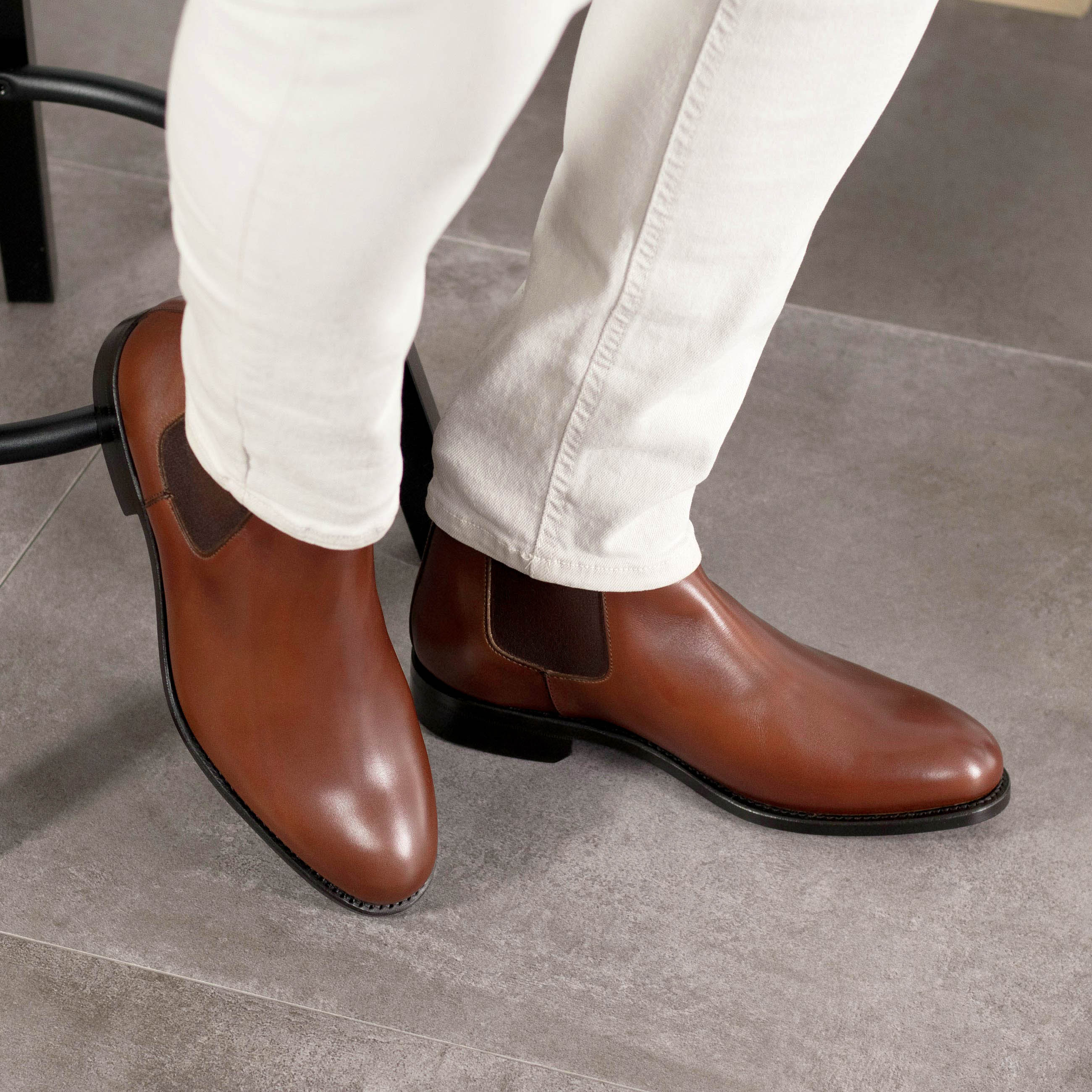 Lords Club Chelsea Boot - Saddle Brown Luxe Calf