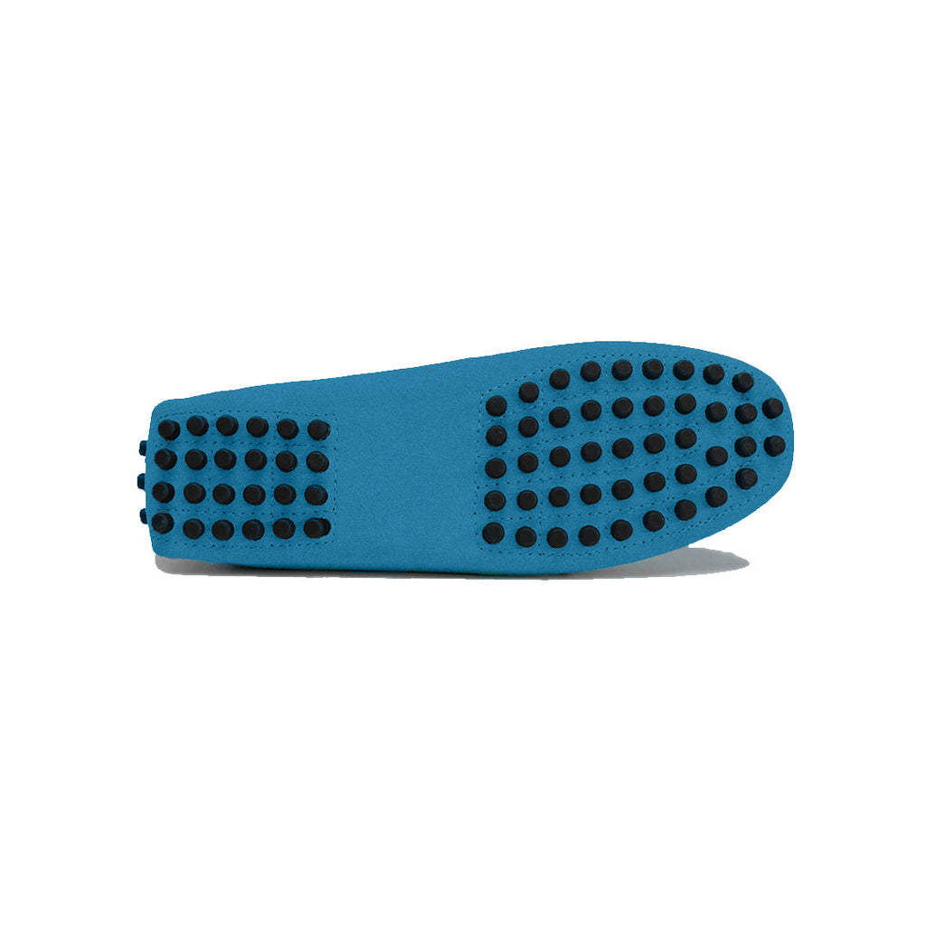 Lord London Penny Driving Loafers - Atlantis blue