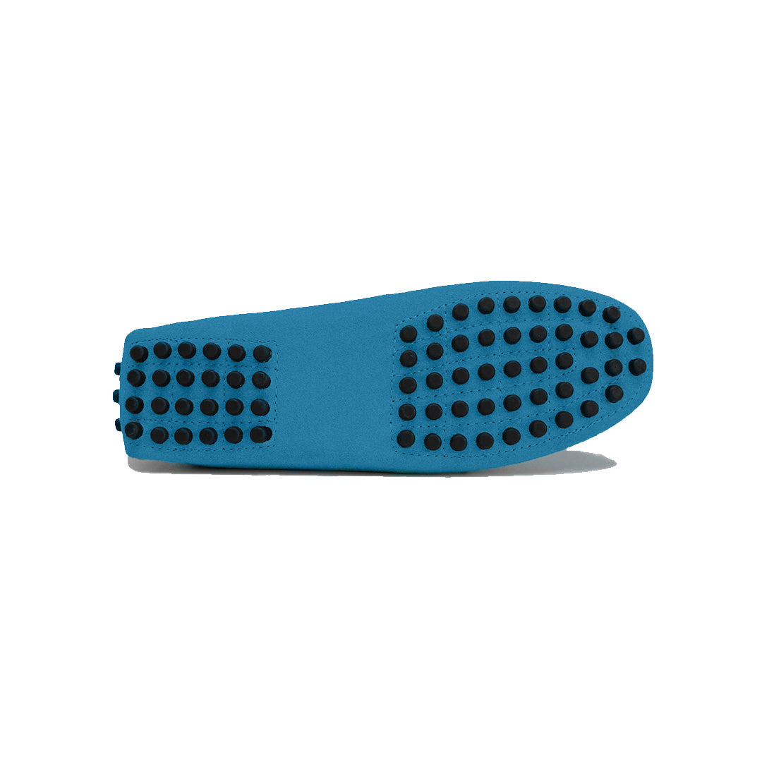 Lord London Penny Driving Loafers - Atlantis blue