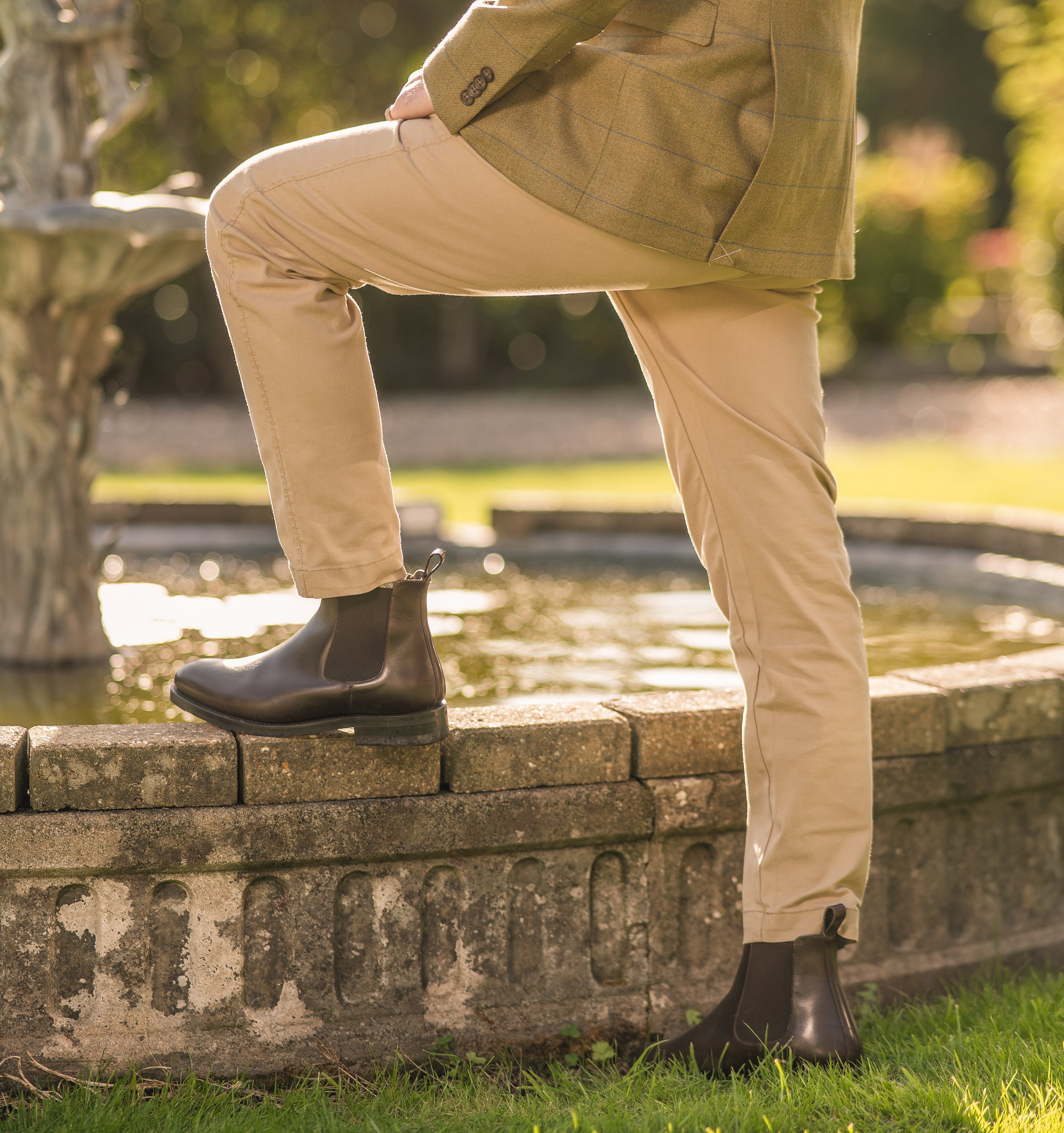 mens leather Chelsea boots