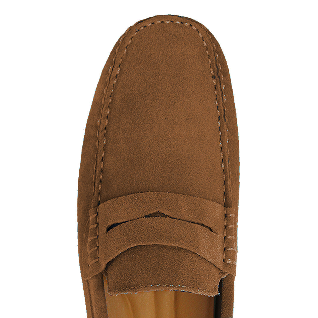 Lord London Penny Driving Loafers - Tan