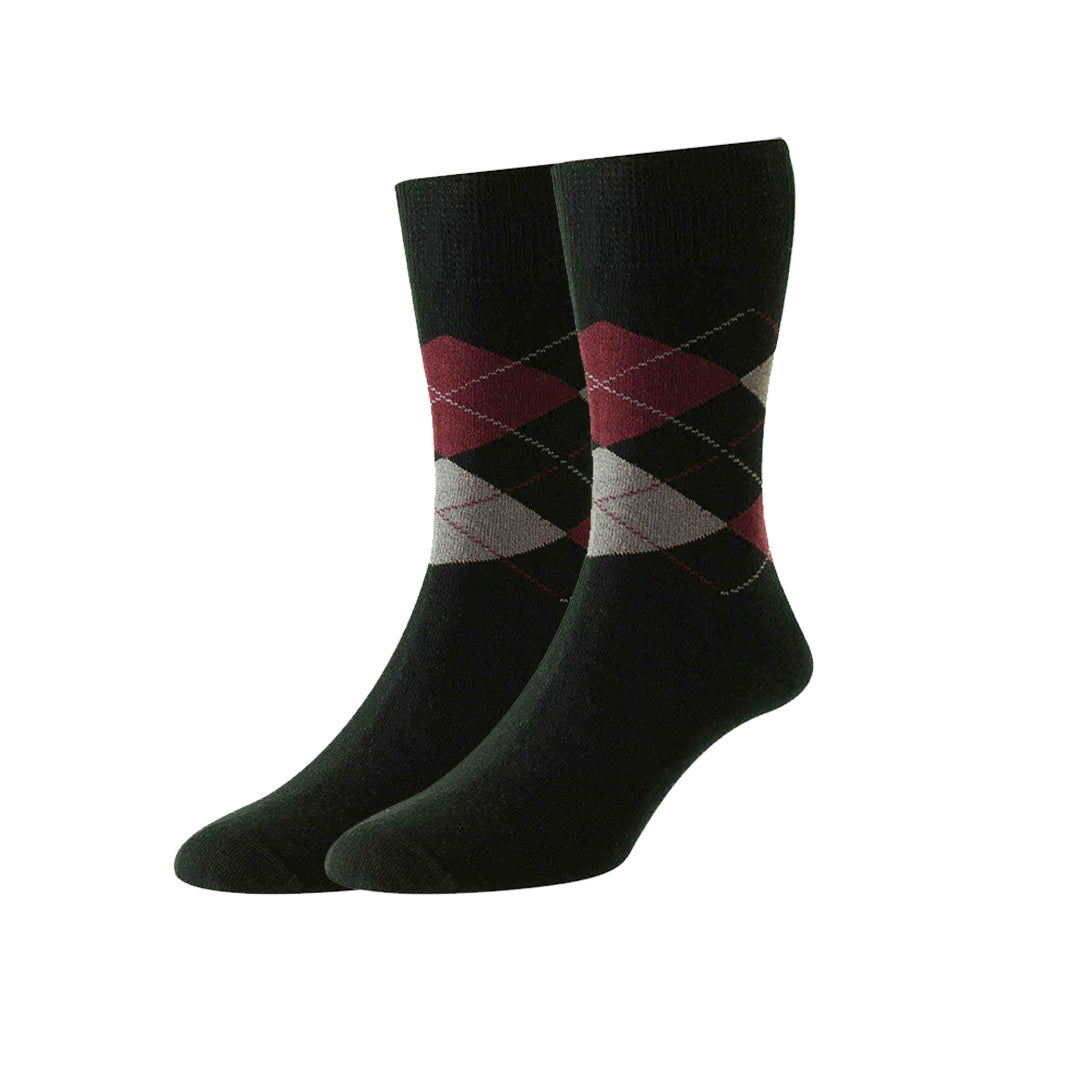 Argyle Socks - Black