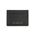 Personalised Card Holder - Black Grained Leather