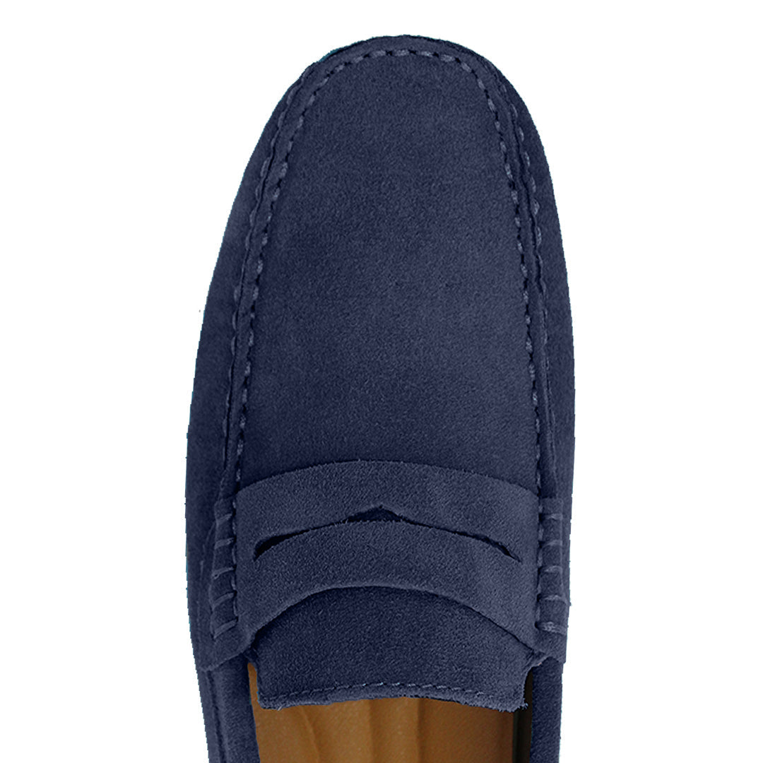 Lord London Penny Driving Loafers - Deepsea Blue