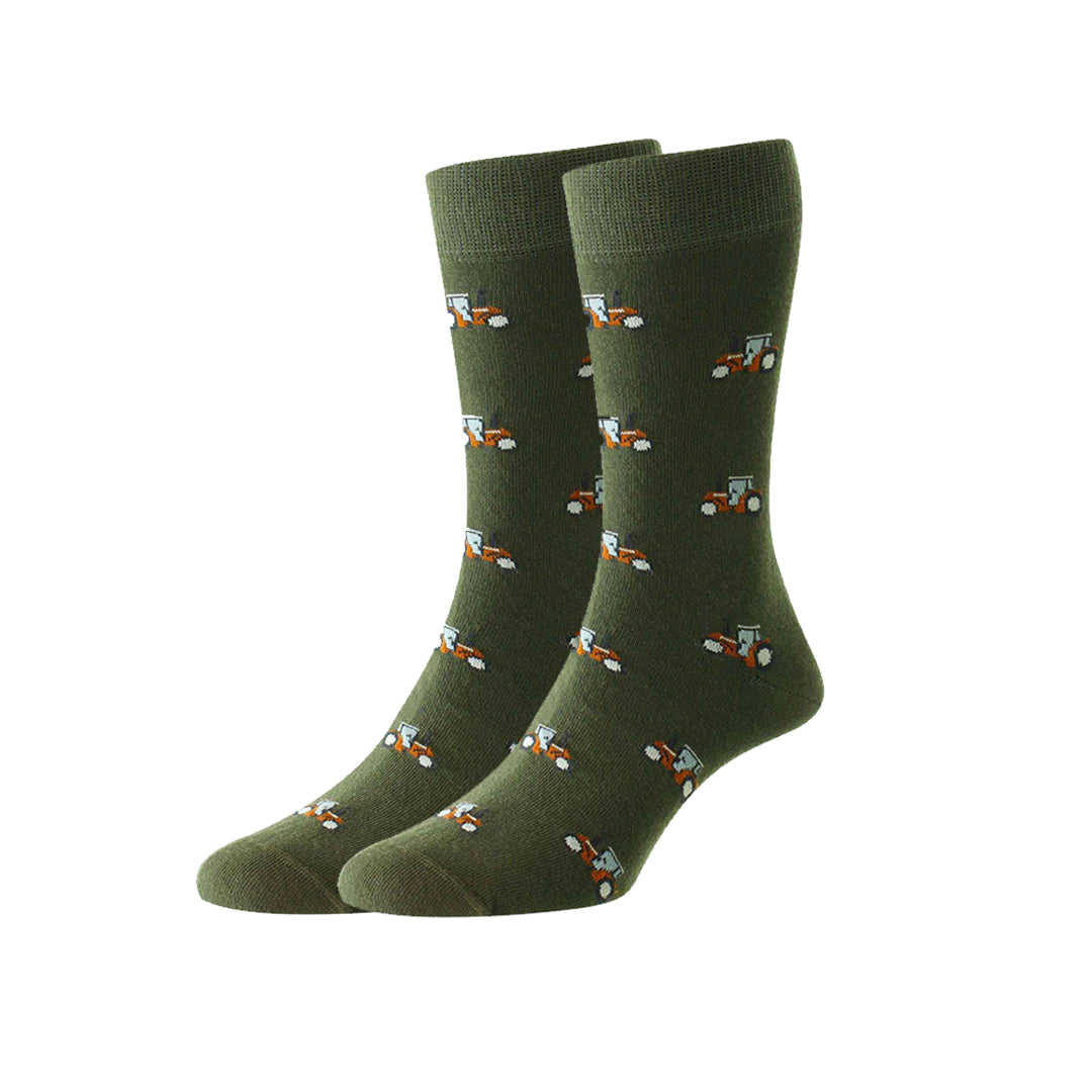 Tractor Socks - Green