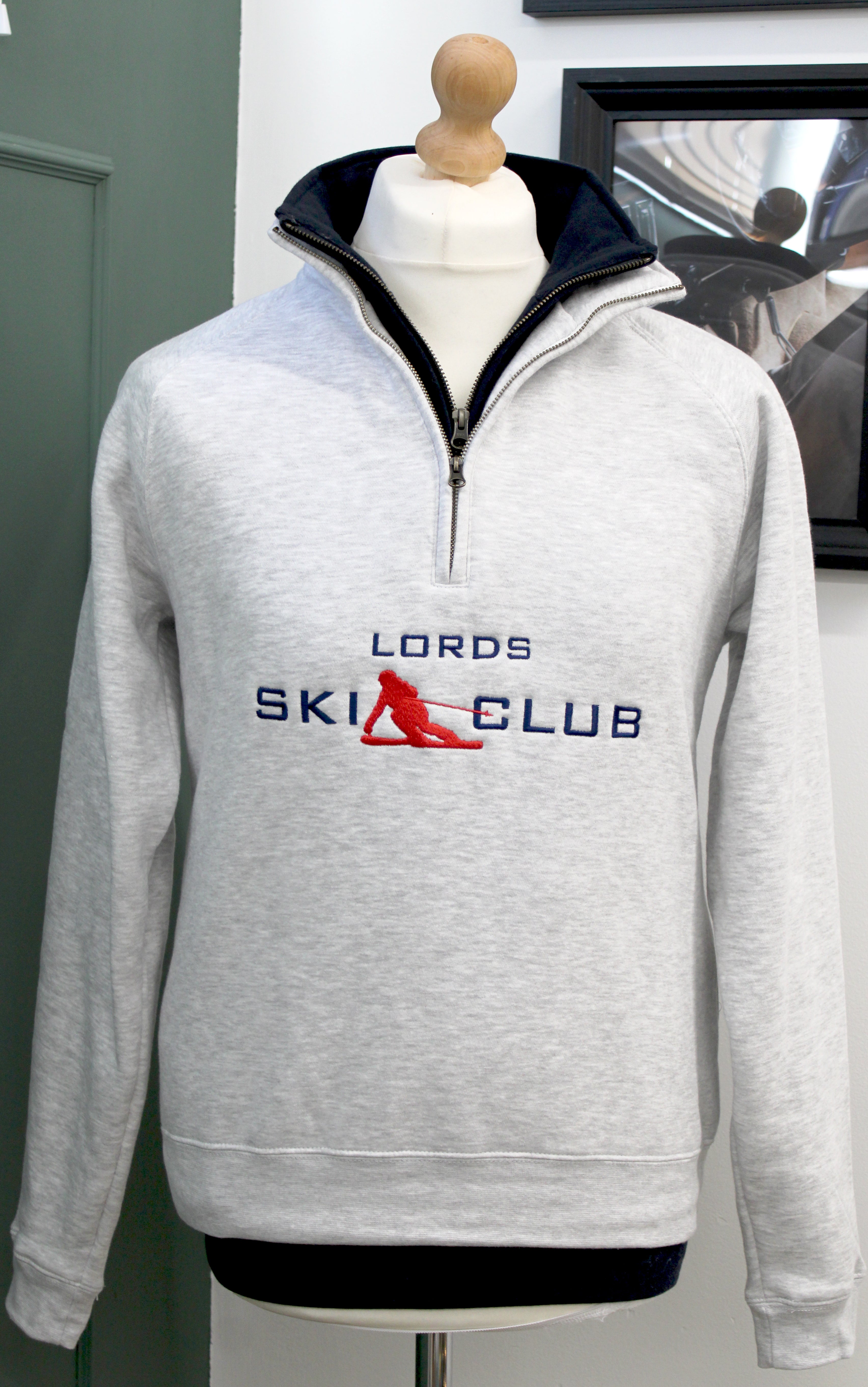 Ski Club Quarter Zip - Mountain Grey