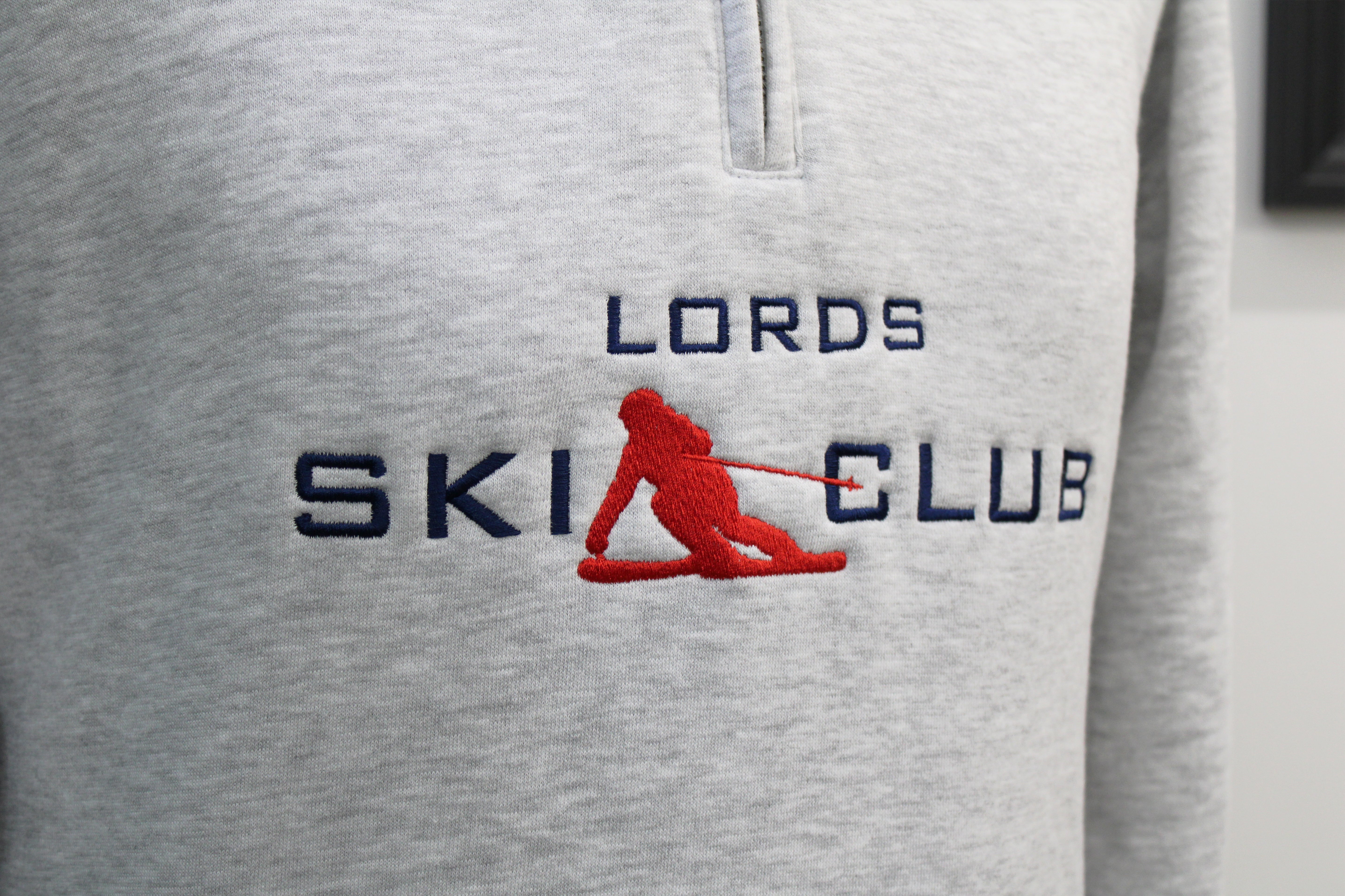 Ski Club Quarter Zip - Mountain Grey