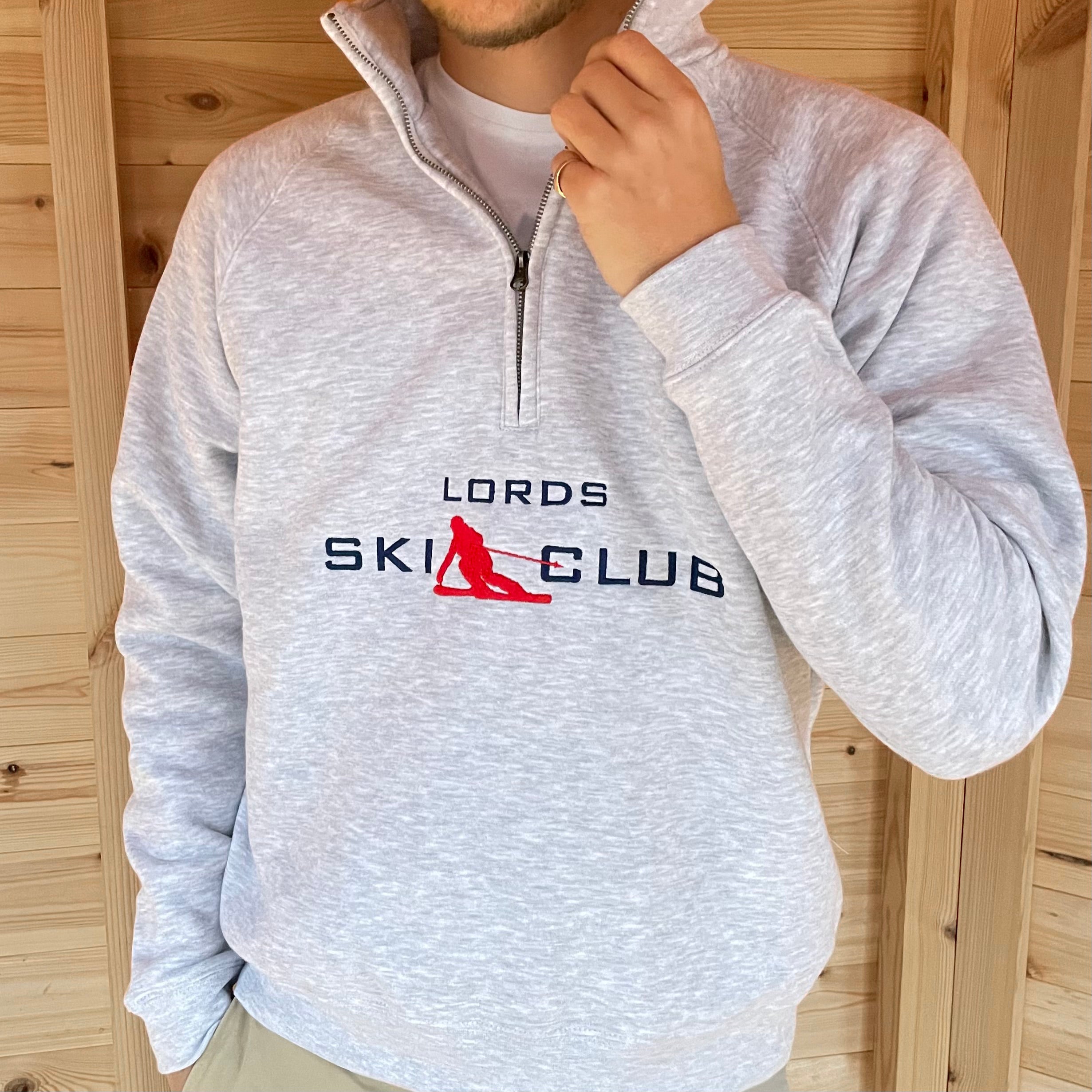 Ski Club Quarter Zip - Mountain Grey