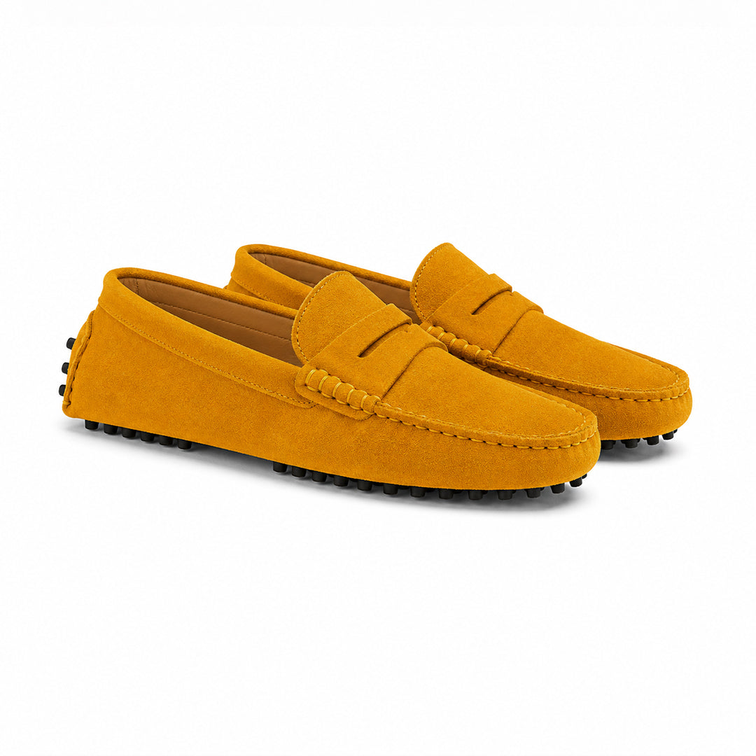 Lord London Penny Driving Loafers - Honey Yellow Lord