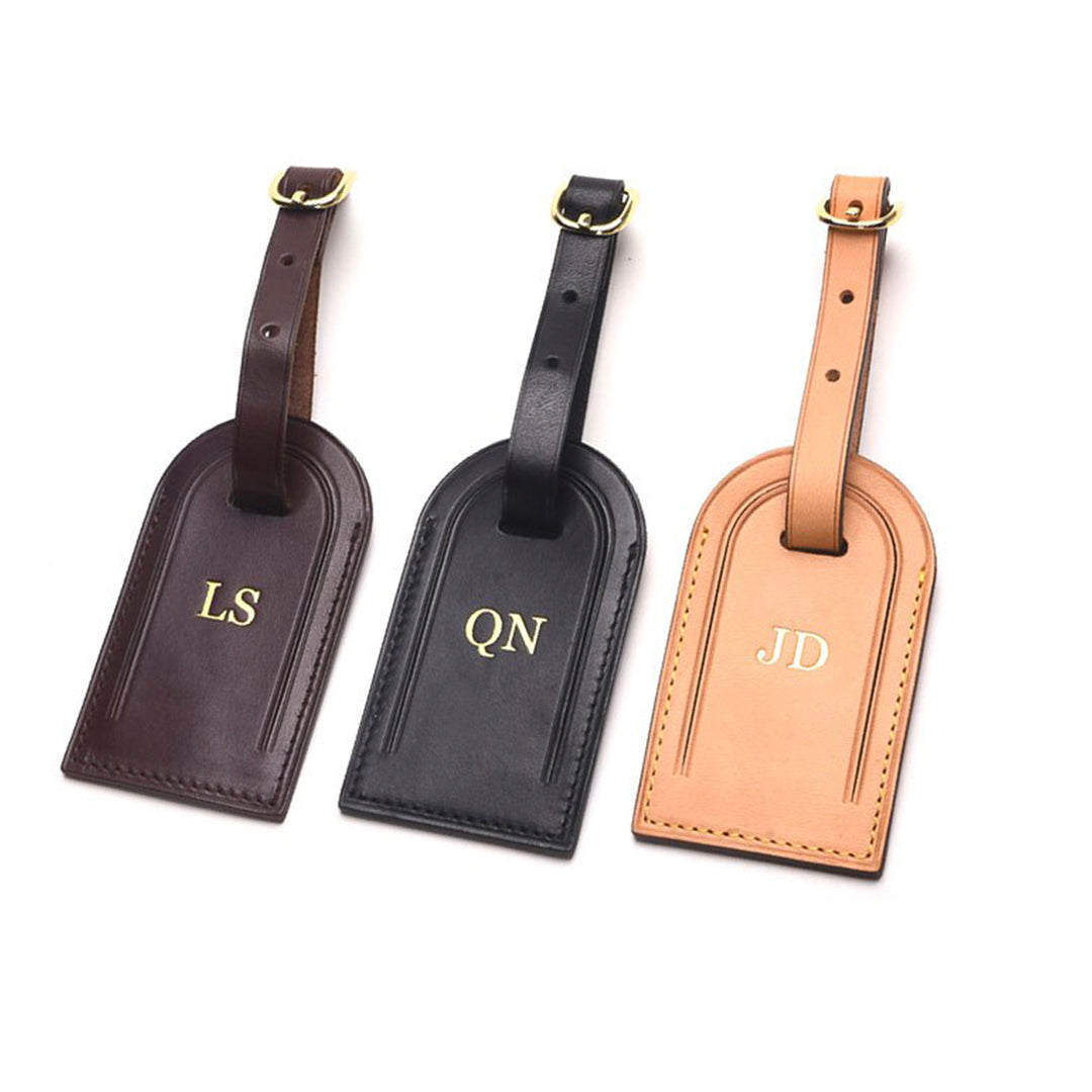 Personalised Leather Luggage Tag