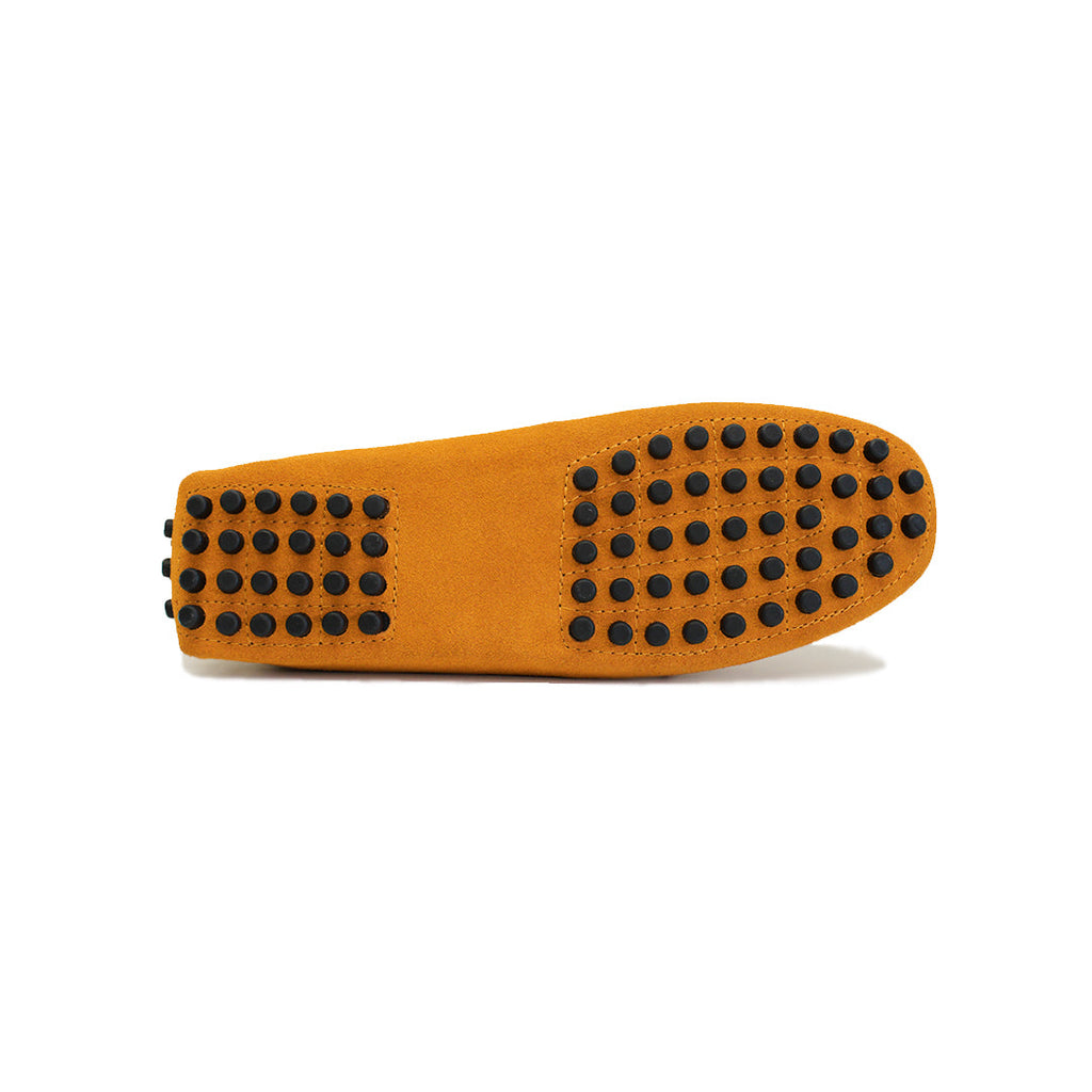Lord London Penny Driving Loafers - Mustard Yellow