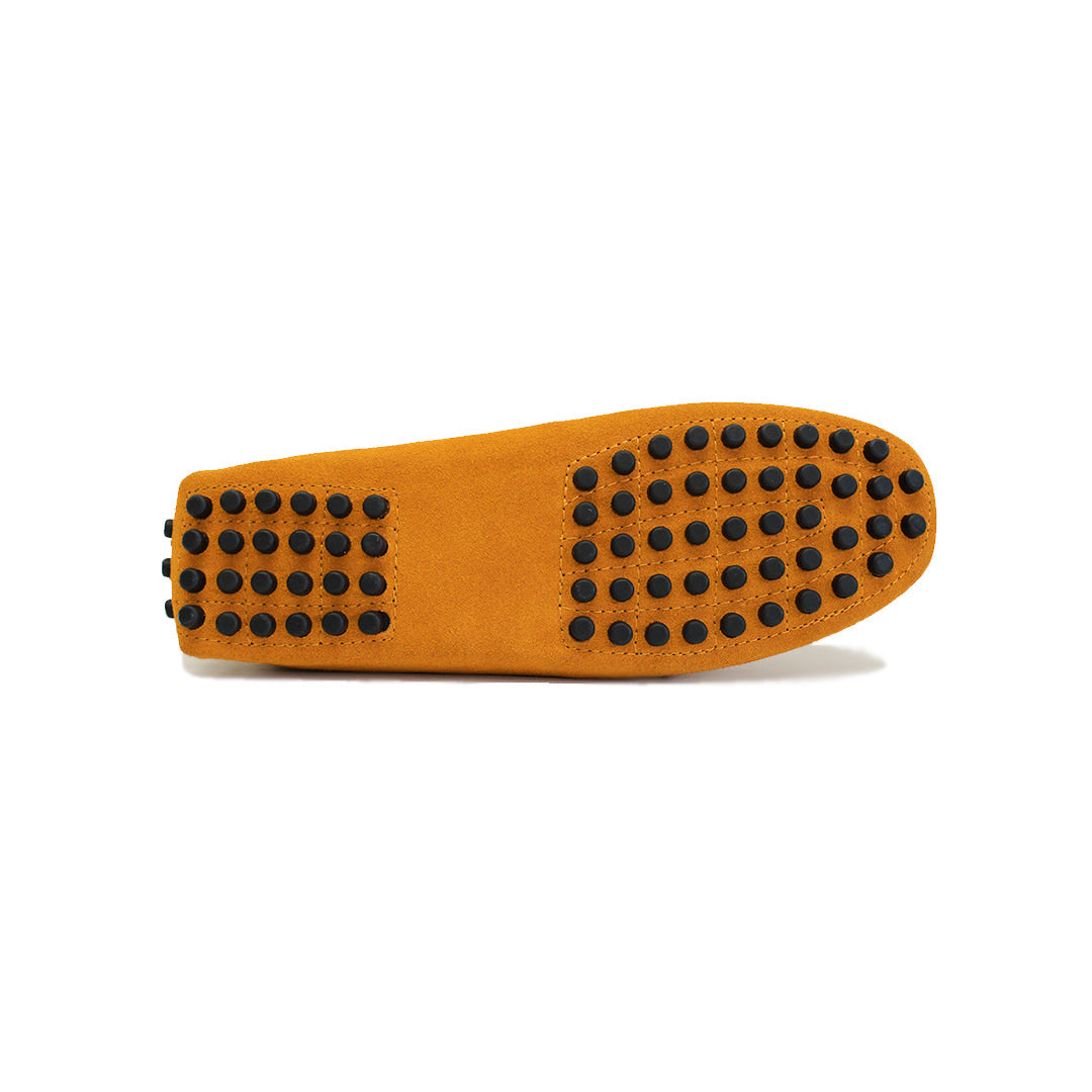 Lord London Penny Driving Loafers - Mustard Yellow