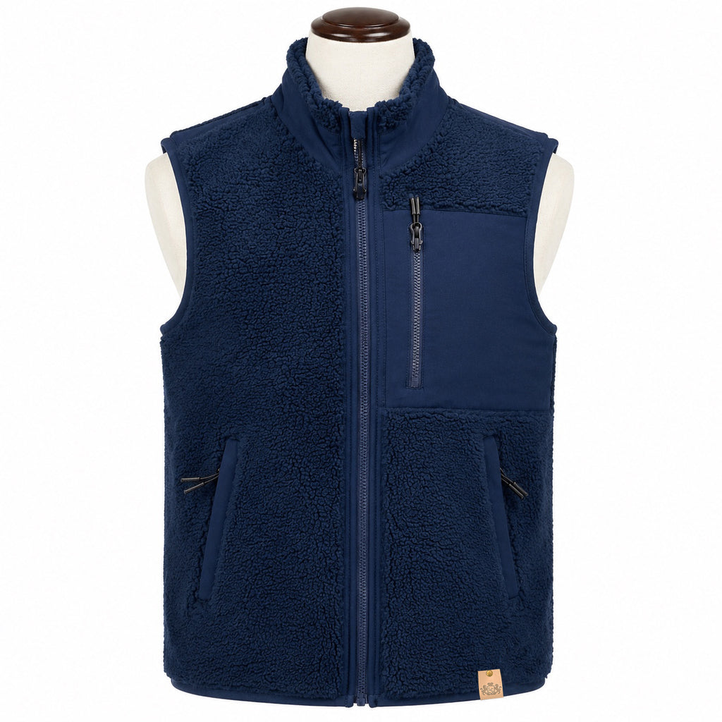 Sherpa Gilet - Navy The Lords Club Footwear