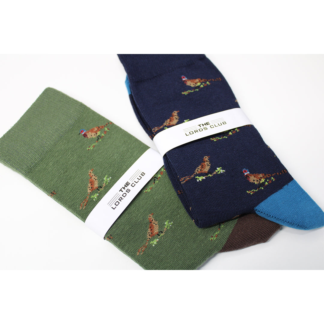 Pheasant Socks - Navy