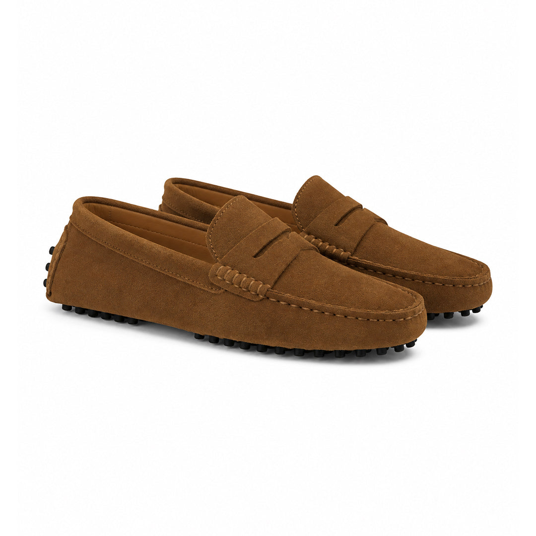 Lord London Penny Driving Loafers - Tan Lord
