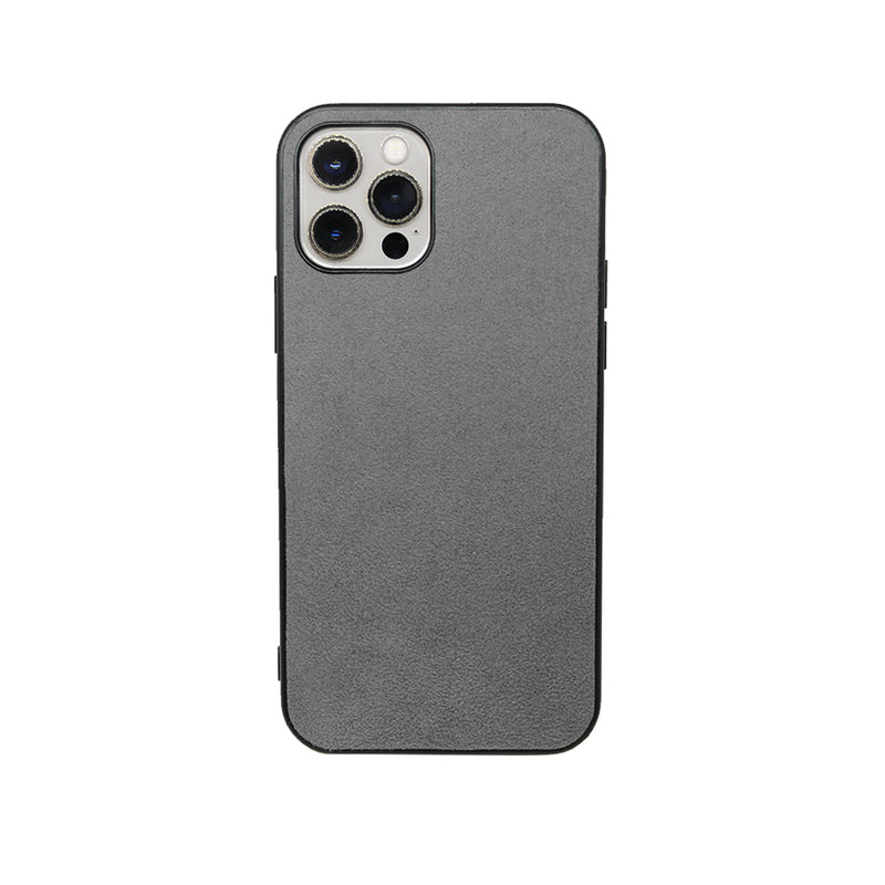 Alcantara Iphone Case - Gun Metal Grey