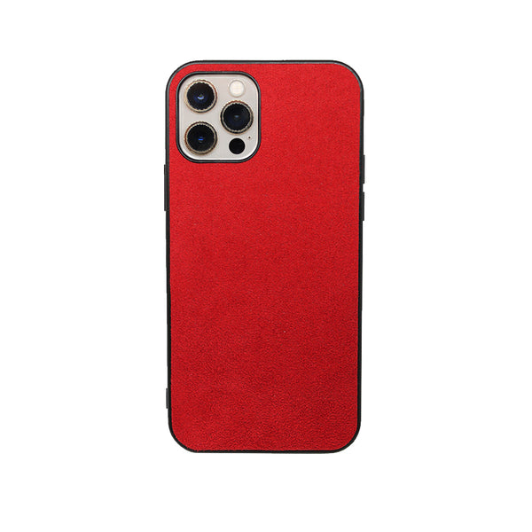 Alcantara Iphone Case - Race Red